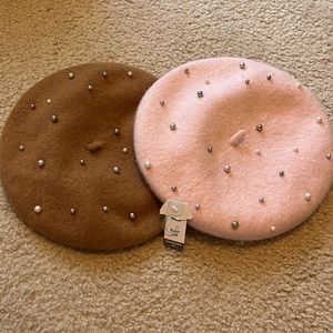 Set of two wool blend berets - NWOT